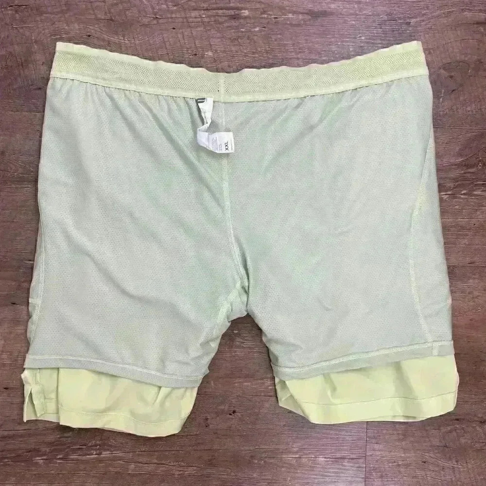 Fabletics The Fundamental Short Lined Men's XXL 7" Faded Lime Gym Hybrid Yoga - Picture 10 of 12